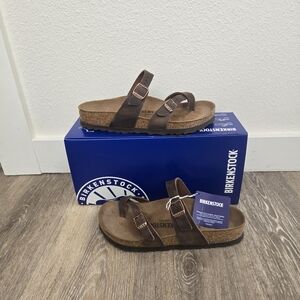 NWT Birkenstock Mayari Habana Brown Leather Sandal